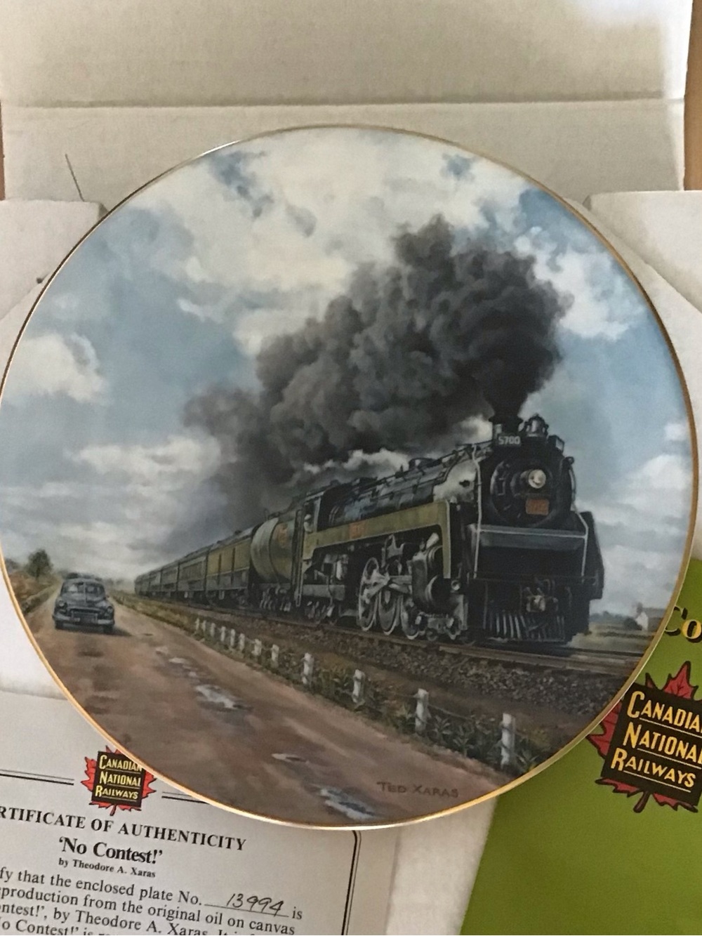 Porcelain Train Plate